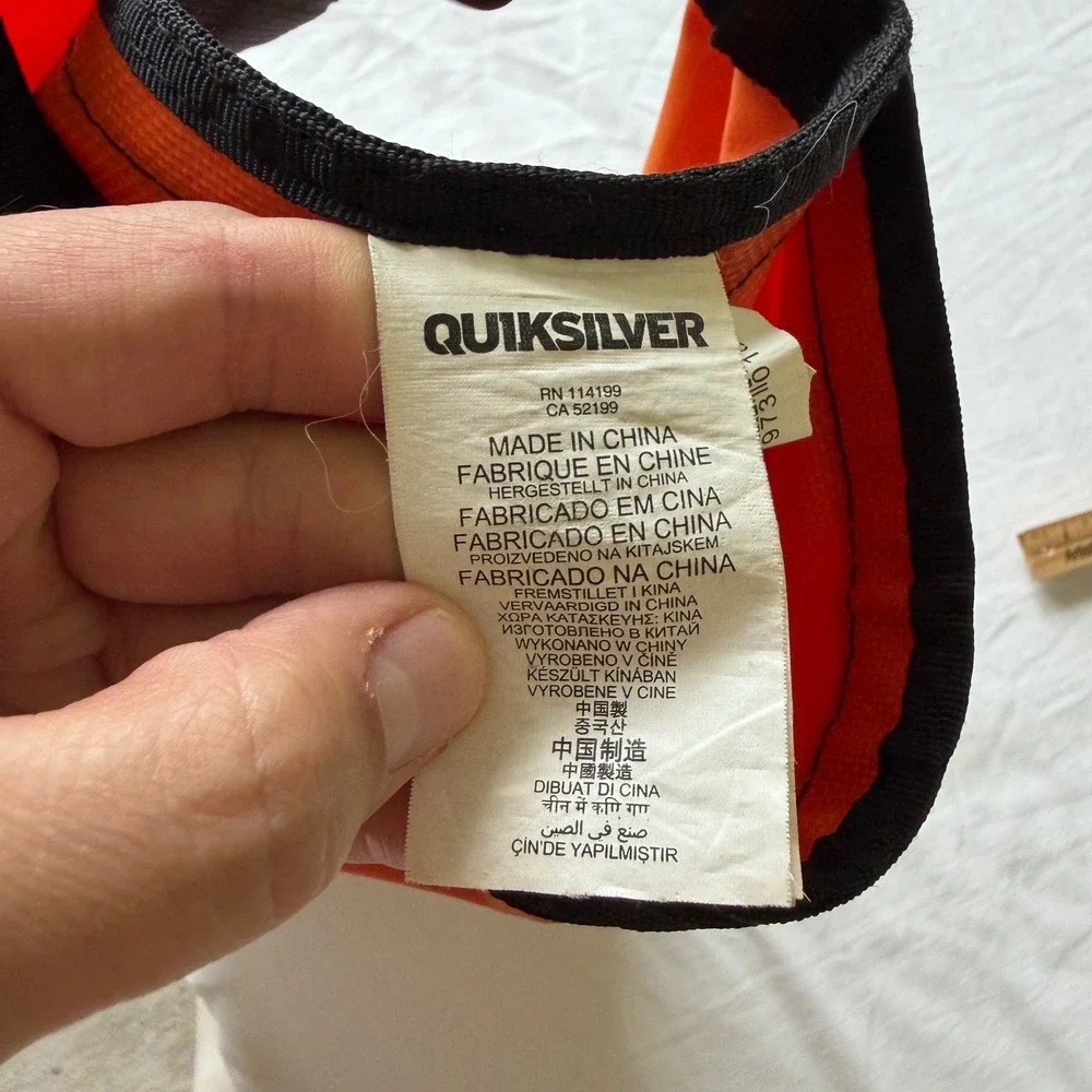 2013 Quiksilver Waterproof Dry Bag Backpack Orange Roll Top Surf Beach Gear Bag